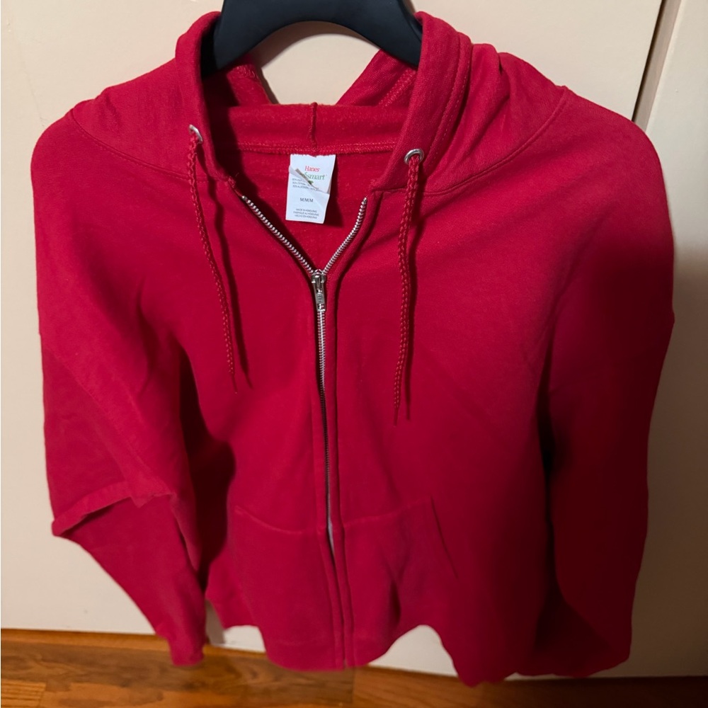 Hanes EcoSmart Cherry Red Hoodie